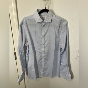 Charles Tyrwhitt blue and white shirt